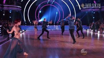 Emma Slater, Jenna Johnson, Sharna Burgess in Dancing with the Stars (2005-2023) Sexy Underwear Breasts Left Nipslip 247166