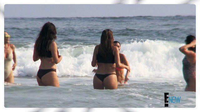 Kourtney Kardashian, Larsa Pippen in Keeping Up with the Kardashians (2007-2021) Bikini Thong Bikini Butt 262834