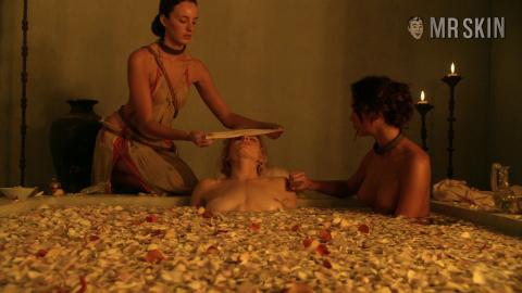 Nudes of Ilithyia from Spartacus. Breasts, bush, butt. 228078