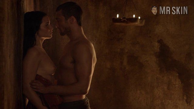 Katrina Law Nude in Spartacus. Right Breast, breasts, bush. 221056