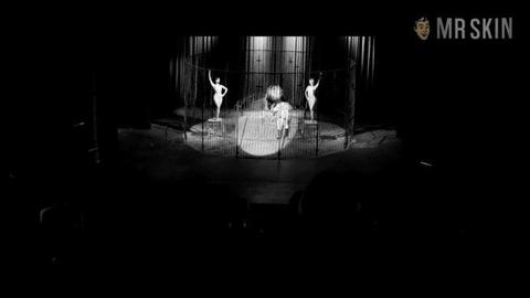 Katie Derry Naked as 1950s Showgirl and Nude Fan Dancer. Breasts, bush, butt. 232611