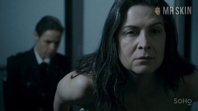 Pamela Rabe Naked as Joan Ferguson. Breasts, Butt, Underwear, left breast, sexy. 250911