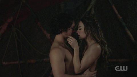 Tasya Teles Naked in The 100. Left Nipslip, breasts, sexy. 268327