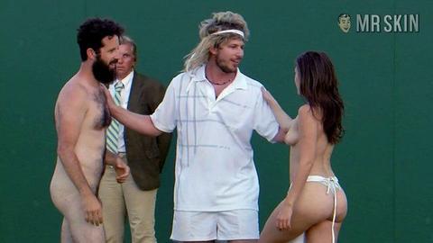 Wimbledon Streaker from 7 Days in Hell Naked. Breasts, Thong, Sexy. 244499