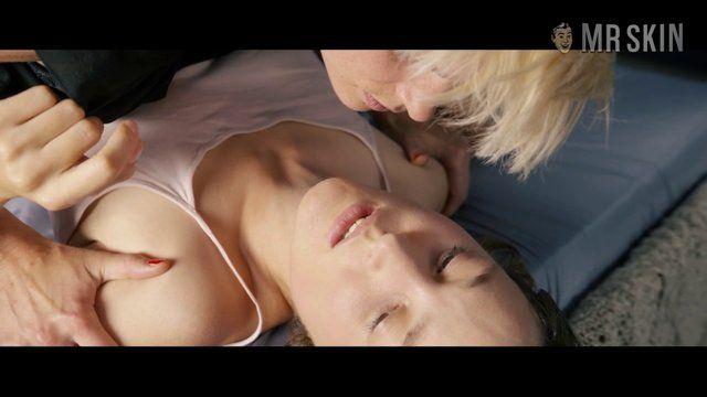 Lena Lauzemis, Vicky Krieps in The Chambermaid (2015) Sexy Lesbian Bush Underwear Breasts Bush 245652