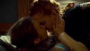 Dominique Provost-Chalkley, Katherine Barrell in Wynonna Earp (2016-2021) Lesbian Sexy Bikini Butt 250907