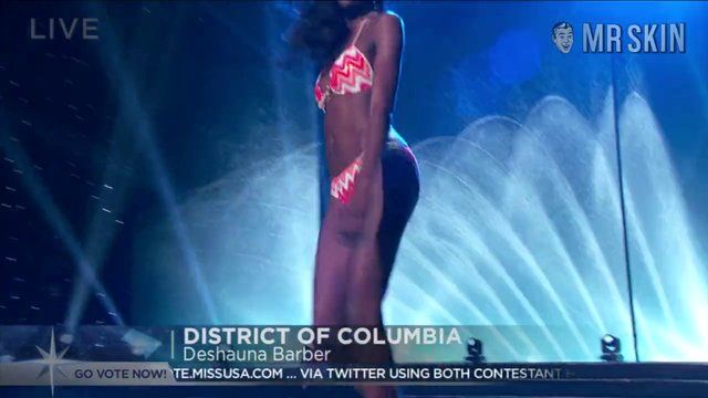 Hottest Deshauna Barber Scene in Miss USA. Bikini, sexy, underwear. 251060