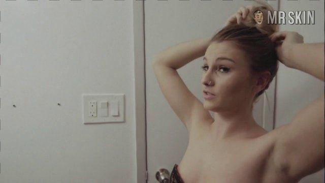 Keegan Chambers in Secret Santa Underwear Right Nipslip Breasts Butt 255501