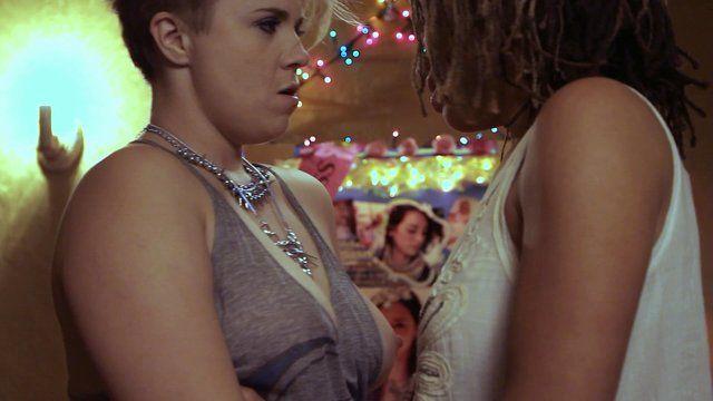 Che Landon, Mercedes LeAnza, Brit Manor in Good Mourning, Lucille (2014) Left Breast Lesbian Sexy Underwear Breasts Left Breast 259513