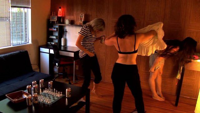 Hillary Kaplan, Kaitlyn Yurkiw in Teenage Slumber Party Nightmare (2015) Butt Underwear Butt Sexy 267562