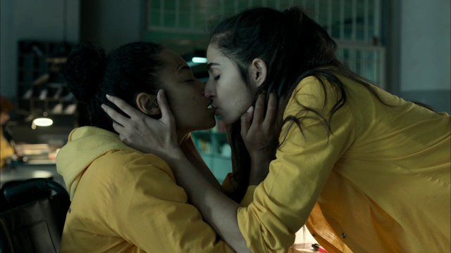 Sexiest Berta Vázquez Scene in Locked Up. Lesbian, breasts, butt. 268867