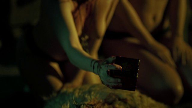 Andi Leah Powers Naked in Hellraiser: Judgment. Breasts, thong, underwear. 268591