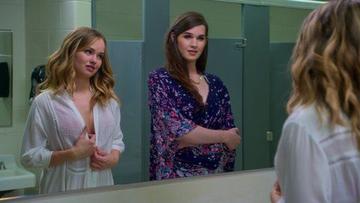 Debby Ryan, Michelle E. Hendley in Insatiable (2018-2019) Bikini Bikini Lesbian 270468