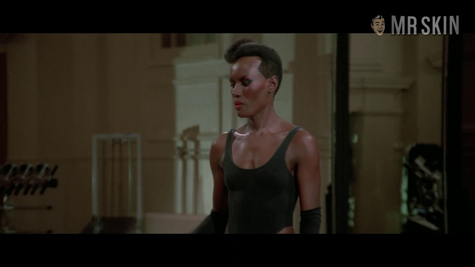 Grace Jones in A View to a Kill (1985) Breasts Sexy Thong Breasts Sexy 302523