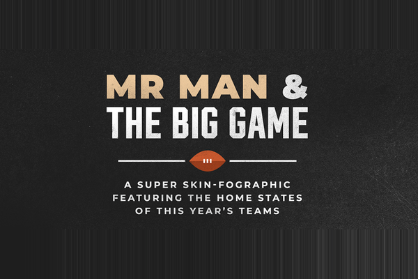 Mr. Man's Big Game - Super Celeb Infographic